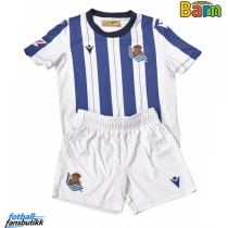 Real Sociedad Hjemmedraktsett Barn 2025-26 Kortermet (+ Korte bukser)